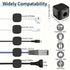 6/12/18pcs Cord Organizer Holder Magnetic Desktop Cable Clip Management Hidden Phone Charging Cord Holder For Kitchen Appliances