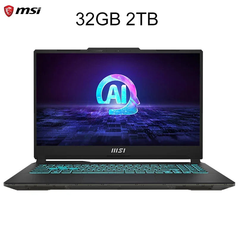 2024 MSI Cyborg 15 Gaming Laptop 15.6 Inch FHD 144Hz IPS Screen Netbook Intel Ultra7-155H 16GB 512GB RTX4060 Notebook Computer