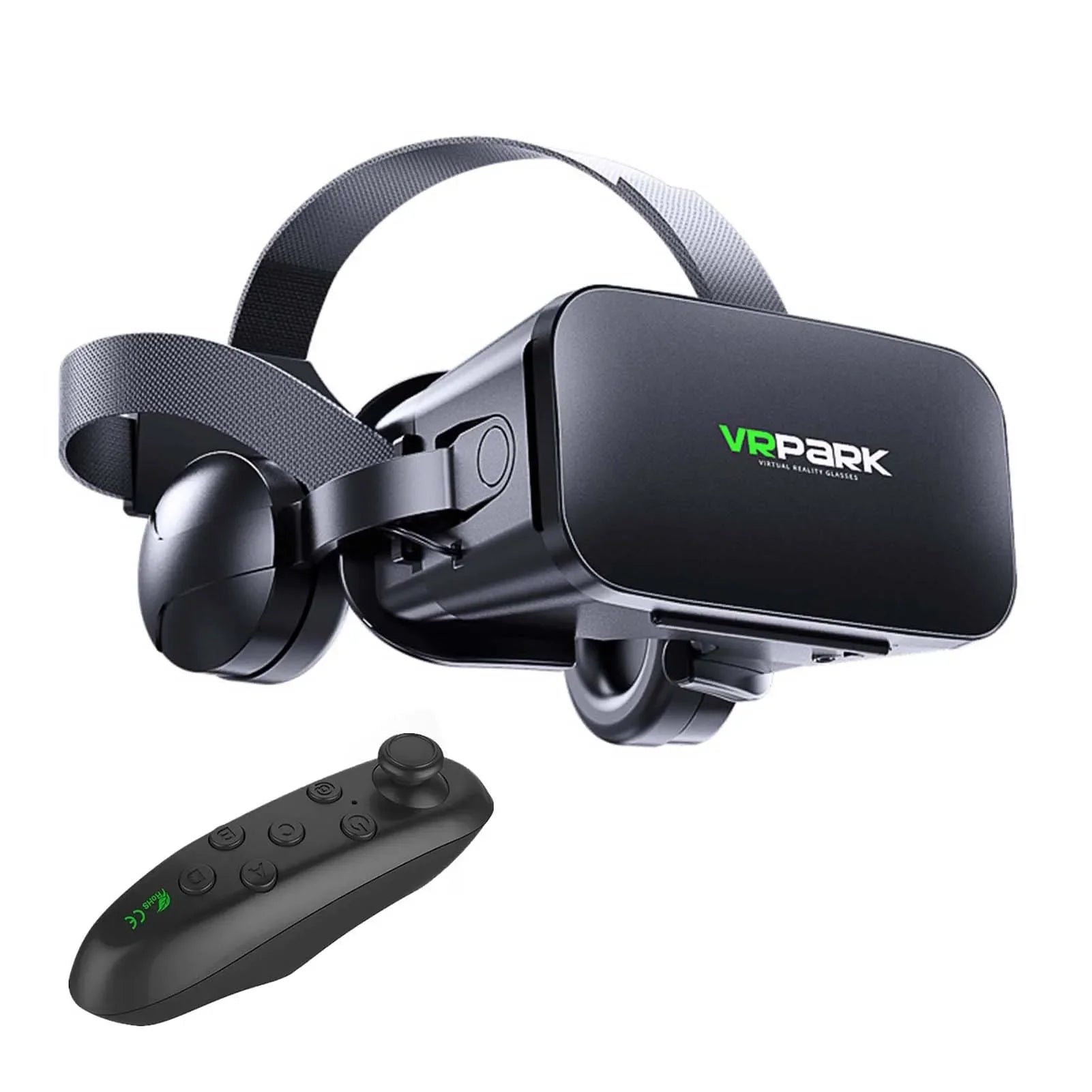 Adjustable VR Glasses HiFi Headset Immersive 3D Virtual Reality Glasses For IOS Android PC With Wireless Handle Eye Protection - Evallys.com