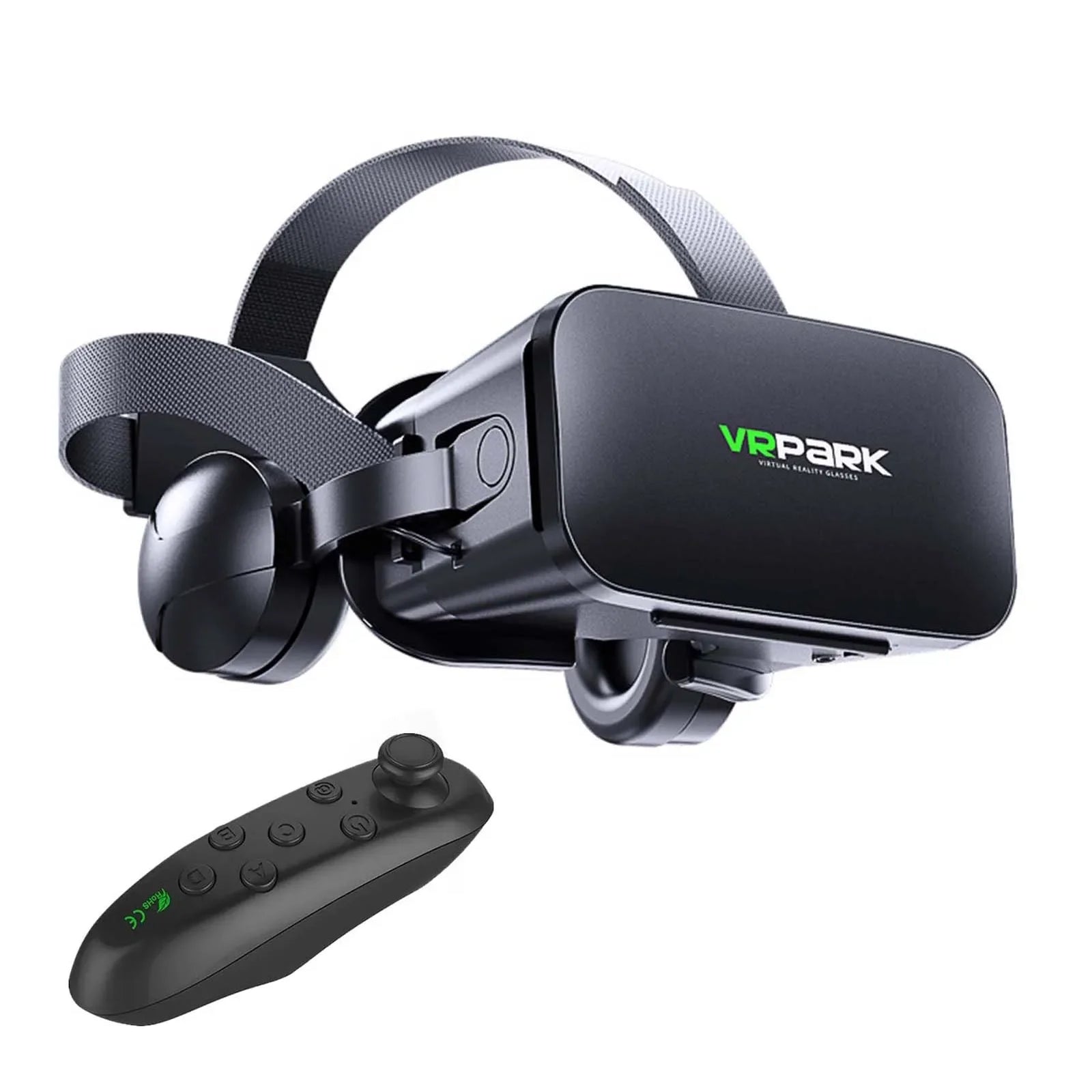 Adjustable VR Glasses HiFi Headset Immersive 3D Virtual Reality Glasses For IOS Android PC With Wireless Handle Eye Protection - Evallys.com