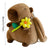 Cute Capybara Plush Backpack Funny Kawaii Doll Fur Bag Cartoon Capybara Shoulder Bag Soft Girl Small Backpack for Girls Children - Evallys.com