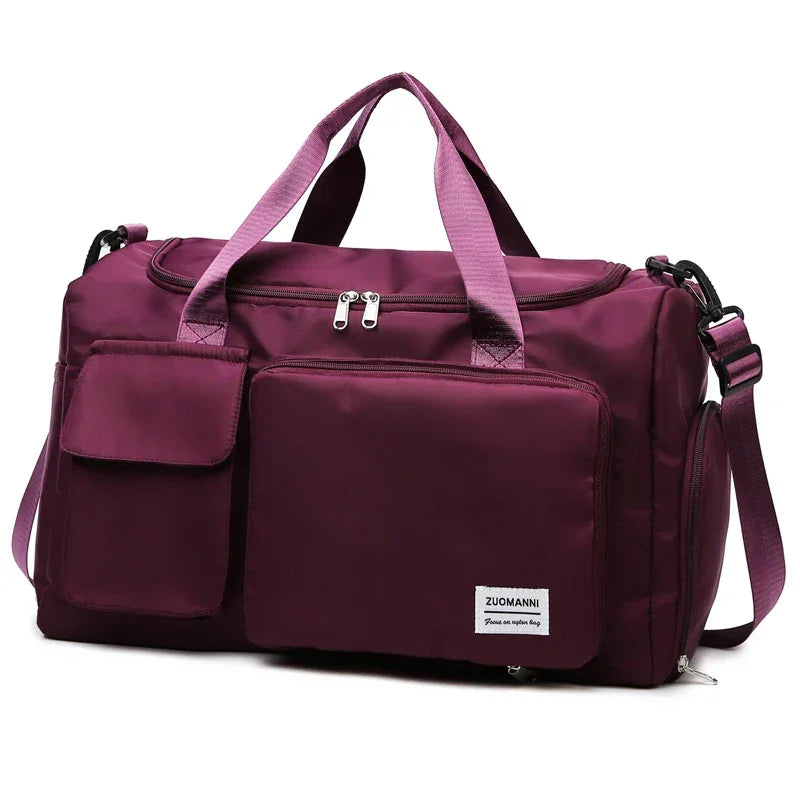 UNIXINU Carry On Travel Bag Large Capacity Weekender Overnight Duffle Bags with Shoe Compartment Sports Fitness Bags for Women - Evallys.com