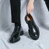 Mens Oxford White Leather Shoes Whole Luxury Formal Business Wedding Dress Shoes for men Thick bottom Casual Original Moccasins - Evallys.com
