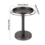 Sunglasses Holder Organizer 360Rotatable Stainless Steel Eyeglasses Display Stand Eyewear Storage Rack For Desk Dresser