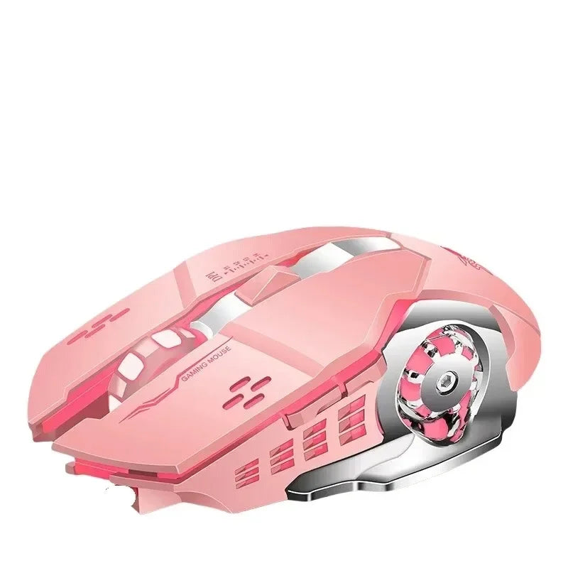 2.4G Wireless Mouse Bluetooth Mouse RGB Backlit Gaming Mouse Rechargeable Mice Silent Mouse 3600 DPI Mouse for Macbook Laptop - Evallys.com
