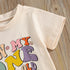 2024-04-05 Lioraitiin Summer Kids Girls Birthday T-Shirts Letter Print O-Neck Short Sleeve Birthday Shirts Casual Toddler Tops - Evallys.com