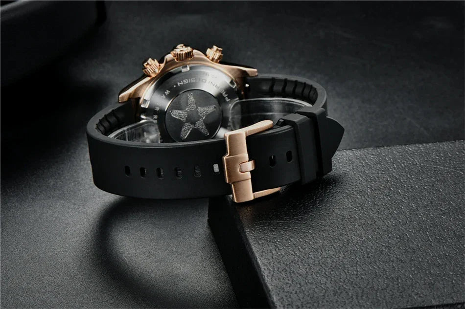 40mm New V2 PAGANI DESIGN Men's Quartz Watches Sapphire Retro Chronograph Stainless Steel Waterproof Watch Men Relogio Masculino - Evallys.com