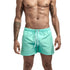 Mens Swim Trunks with Mesh Lining Side Pockets Solid Beach Shorts Quick Dry Lightweight Drawstring Board Shorts Summer Swimwear - Evallys.com