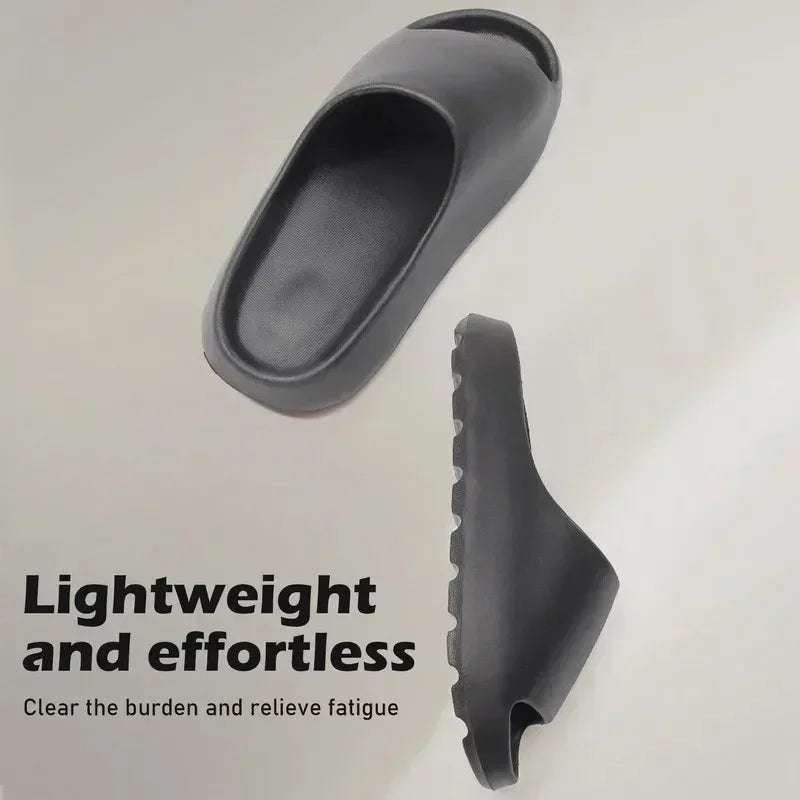 Men’s Cloud Slides – Thick Sole EVA Sandals for Summer Beach & Home - Evallys.com