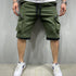 Mens Summer Cargo Shorts Cotton Workout Fitness Shorts Breathable Jogger Training Gyms Bodybuilding Multi Pocket Yellow Shorts - Evallys.com