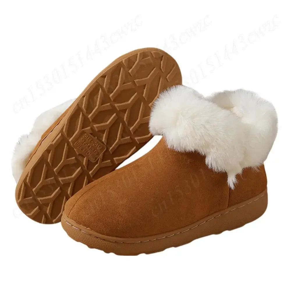 2024 New Women Snow Boots Casual Plush Warm Classic Thickened Cotton Shoes Classic Winter Thick-soled Women's Ankle Boots - Evallys.com
