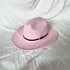 Vintage Western Cowboy Hat – Unisex Wide Brim Leather Jazz Cap - Evallys.com