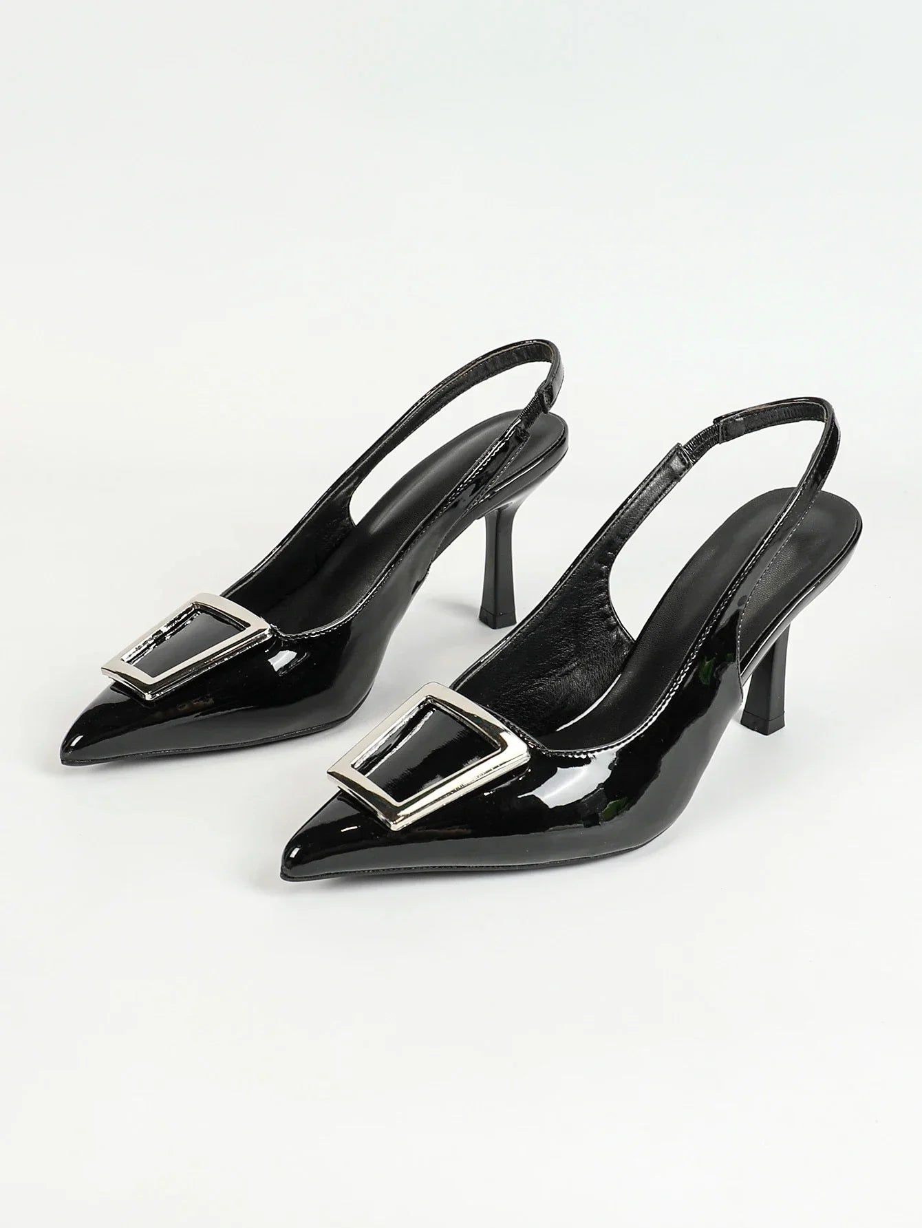 Women's Kitten Heel Slingback Low Pumps 3 Inches Stiletto Pointed Closed Toe Elegant Dressy Bridal Wedding Party Shoes - Evallys.com