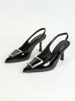 Women's Kitten Heel Slingback Low Pumps 3 Inches Stiletto Pointed Closed Toe Elegant Dressy Bridal Wedding Party Shoes - Evallys.com