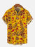 2024 Fashion Men's Hawaiian shirts Mexican Style Colorful Graffiti Art Poster Prints Short Sleeve Shirt Hawaii style clothing - Evallys.com