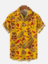 2024 Fashion Men's Hawaiian shirts Mexican Style Colorful Graffiti Art Poster Prints Short Sleeve Shirt Hawaii style clothing - Evallys.com