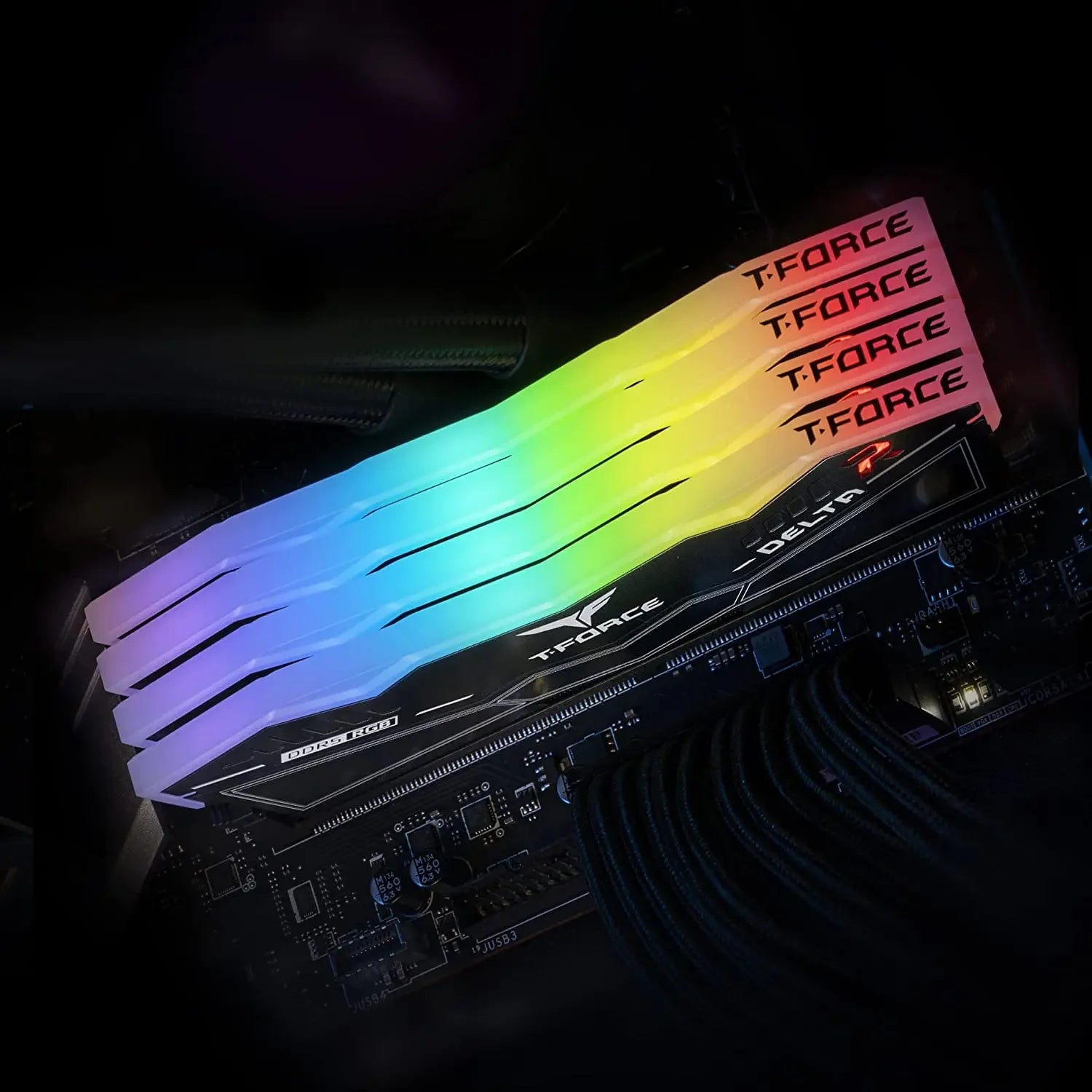 TEAMGROUP T-Force Delta RGB DDR5 Ram 32GB (2x16GB) 6000MHz PC5-48000 CL30 Intel XMP 3.0 & AMD Expo Compatible Desktop Memory - Evallys.com