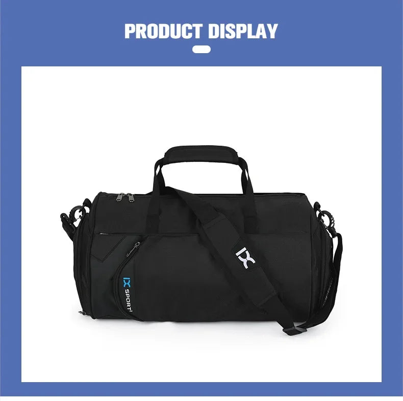 Men’s Travel Duffel Bag – Gym, Fitness, Wet/Dry, Shoe Compartment - Evallys.com