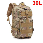 30/50L Tactical Backpack – Outdoor Hiking, Hunting & Survival Gear Bag - Evallys.com