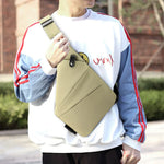 Men’s Anti-Theft Chest Bag – Nylon Sling Fanny Pack with Adjustable Strap - Evallys.com