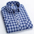 High Quality Men's Plaid Short Sleeve Shirts Business Casual Striped Turn-Down Collar Summer Man Shirt - Evallys.com