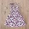 Children Girl Dress Summer Elegant Sling Princess Dresses Flower Print Kids Beach Sundress Casual Cotton Baby Girl Clothing - Evallys.com