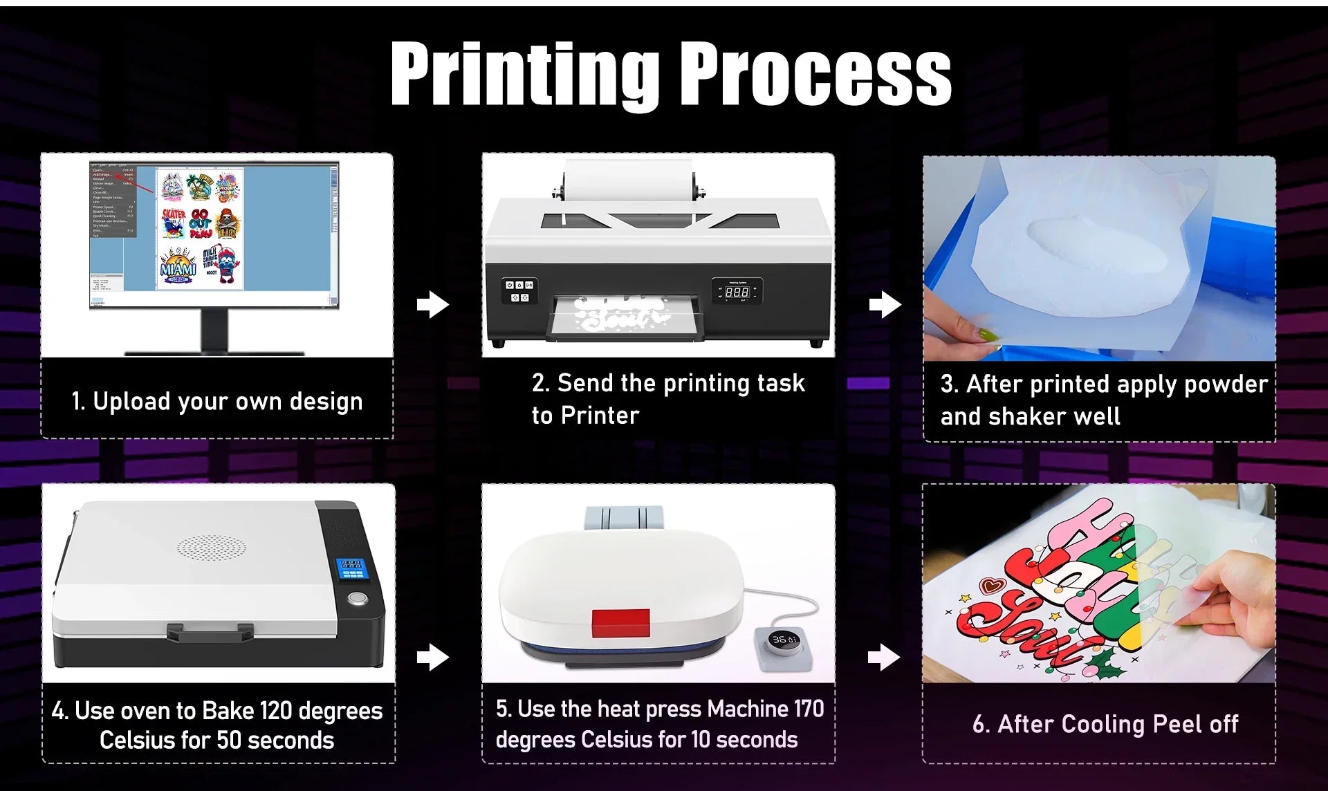 A4 DTF Printer for Epson L805 Direct to Film DTF Impresora Heat Transfer DTF Printer for Clothes Tshirt DTF Printing Machine - Evallys.com