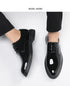 FUQIAO New Men 6/8cm Derby Shoes Patent Leather Height Increase Men Dress Shoes Formal Elevator Business Lift Shoes Bright Upper - Evallys.com