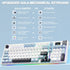 AULA S98pro Wireless Mechanical Keyboard Gasket Hot-swap Gaming Keyboard with Mini TFT Color Screen and Multi-function Knob - Evallys.com