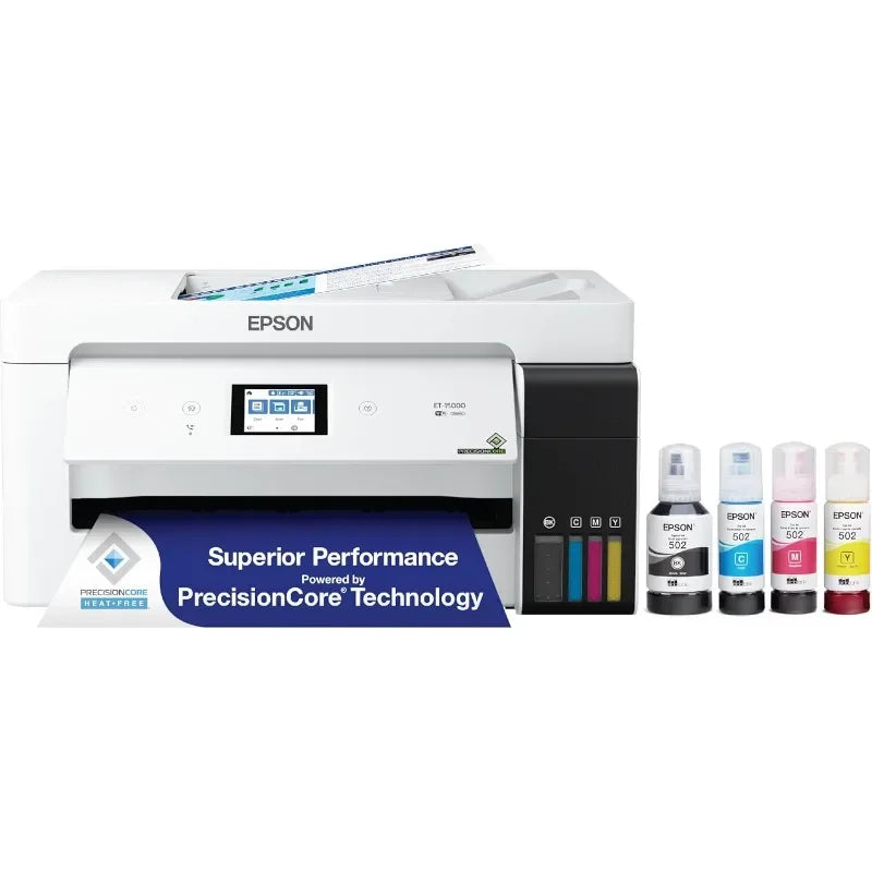 Epson EcoTank ET-15000 Wireless Color All-in-One Supertank Printer with Scanner, Copier, Fax, Ethernet and up to 13 x 19 Inches - Evallys.com