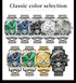 OLEVS Men's Watches Automatic Mechanical Business Wristwatch Waterproof Stainless Steel Strap Watch for Man Skeleton Calendar - Evallys.com
