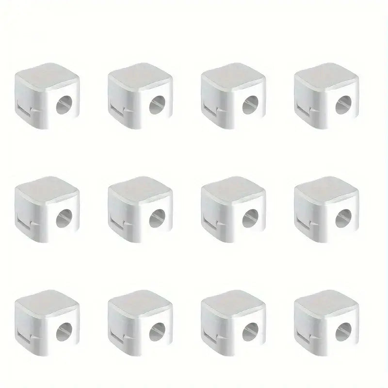 6/12/18pcs Cord Organizer Holder Magnetic Desktop Cable Clip Management Hidden Phone Charging Cord Holder For Kitchen Appliances