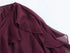 MUJER Ruffle Blouse – Semi Sheer Chiffon Fairy Shirt for Women 2025 - Evallys.com