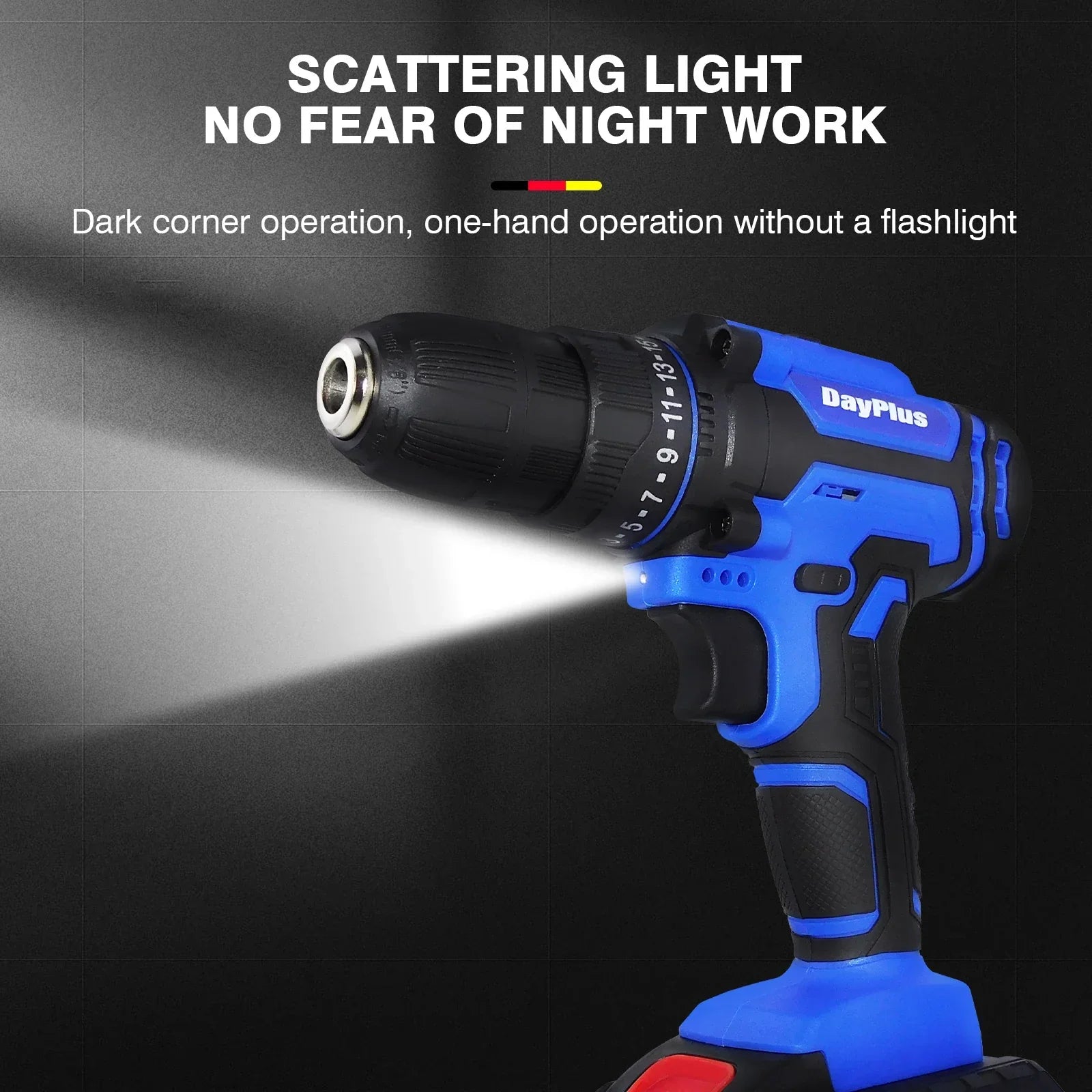 21V Cordless Power Drill,Handheld Screwdriver Drill Set with 25+1 Torque Setting,1.5AH Li-ion Battery&Fast Charger,2-Gear Drill - Evallys.com