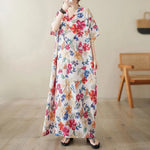 Bohemian Summer Maxi Dress – Vintage Loose Beach Streetwear - Evallys.com