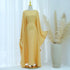 Eid Ramadan Batwing Butterfly Satin Abaya Dubai Luxury Muslim Kaftan Maxi Dress Women Kebaya Robe Caftan Marocain Femme Vestidos - Evallys.com
