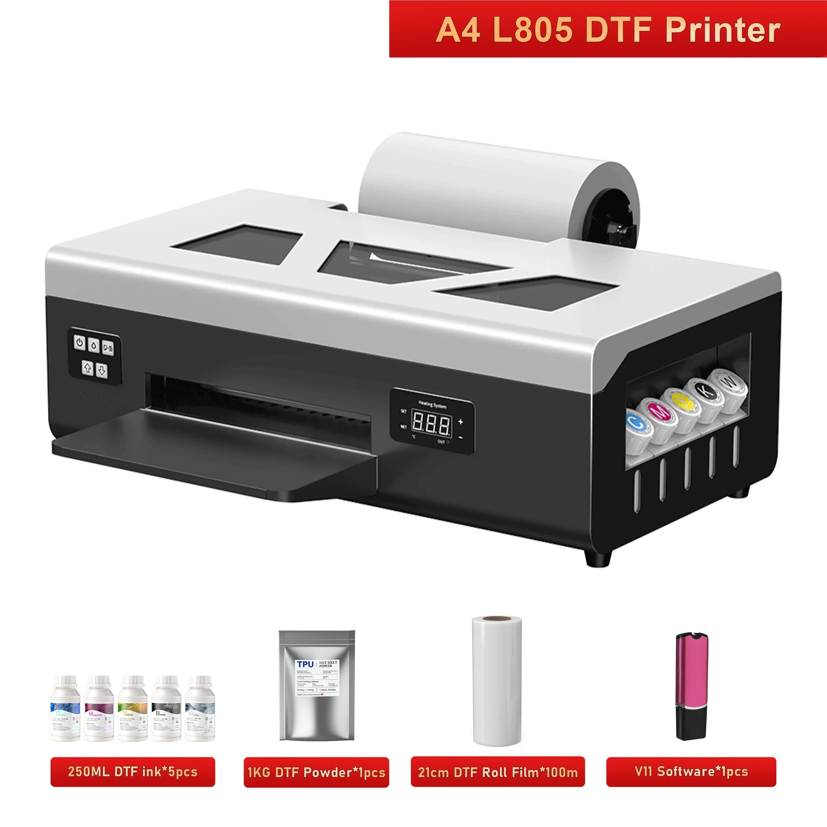A3 XP600 DTF Printer A4 L805 DTF Printer T shirt Printing Machine Impresora dtf Directly to Film Printer A3 A4 UV DTF Printer - Evallys.com