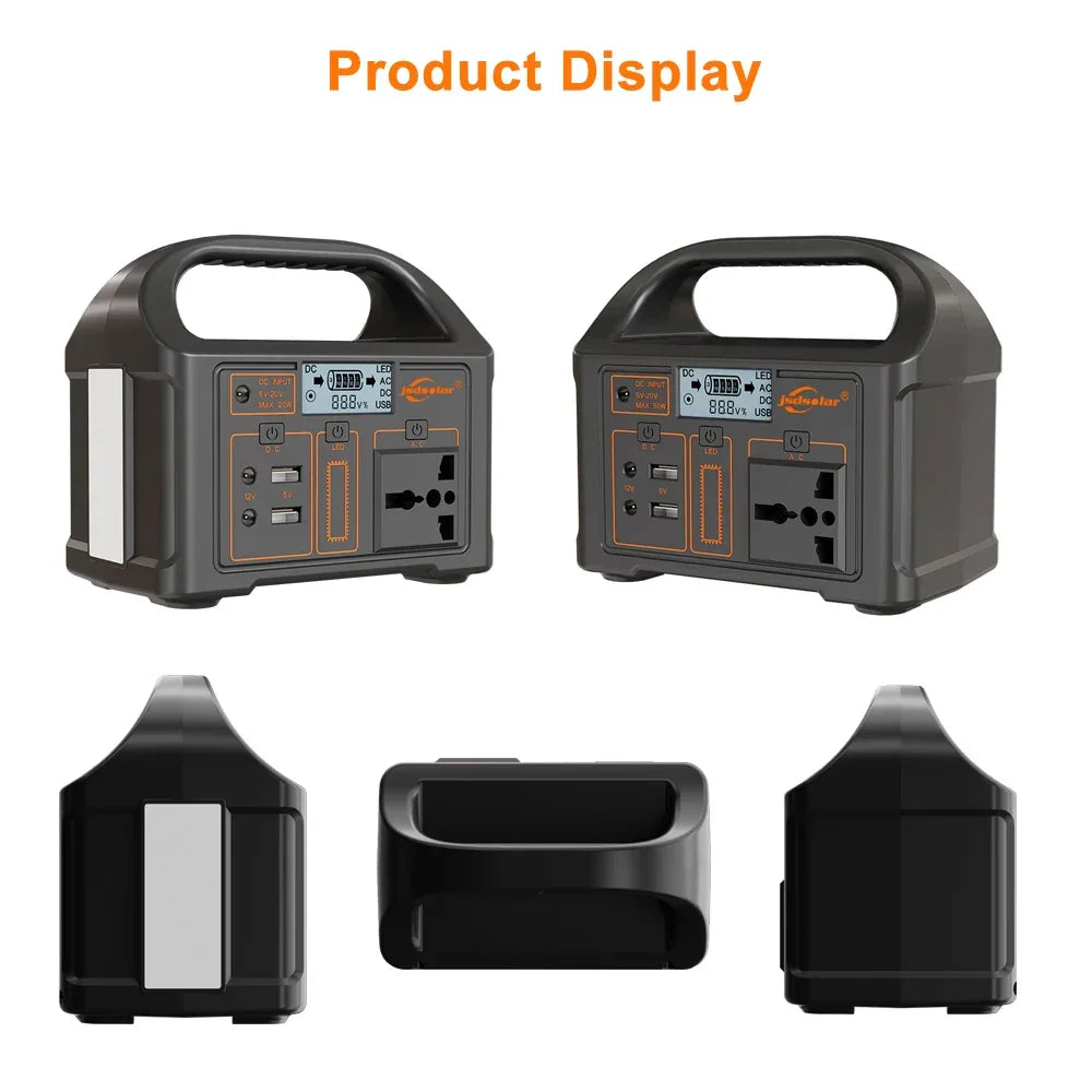 100W Portable Power Station 220V/110V Solar Generator Outdoor Emergency Mobile Power Bank 24000mAh LiFePO4 For Camping Power LED - Evallys.com