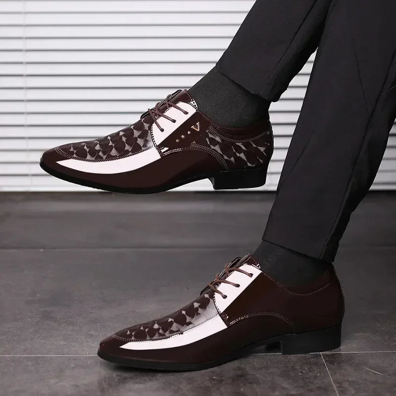 Leather Shoes for Men Business Dress Shoes Versatile Wedding Shoes Men Shoe Designer Loafers Men Zapatos Para Hombres 2025 - Evallys.com