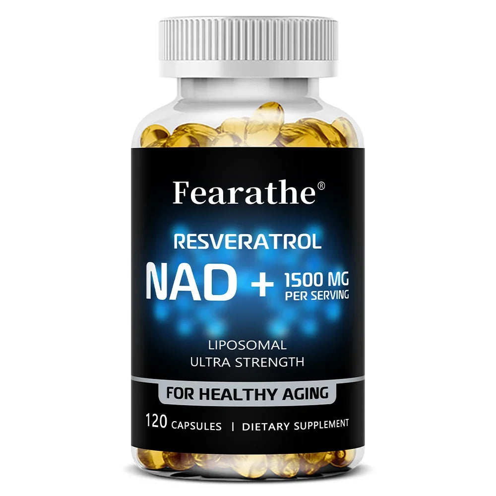 NAD+ Boost with Resveratrol – Anti-Aging & Energy Support 120 Caps
