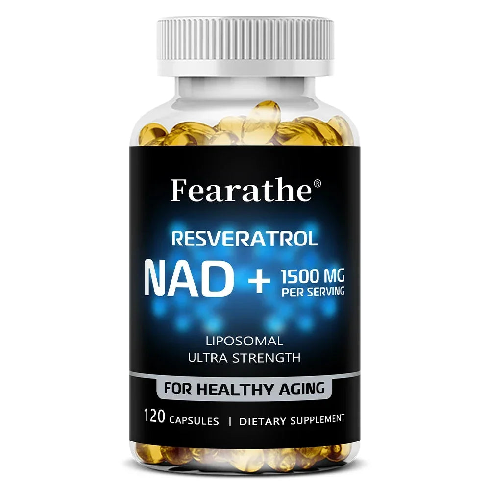 NAD+ Boost with Resveratrol – Anti-Aging & Energy Support 120 Caps