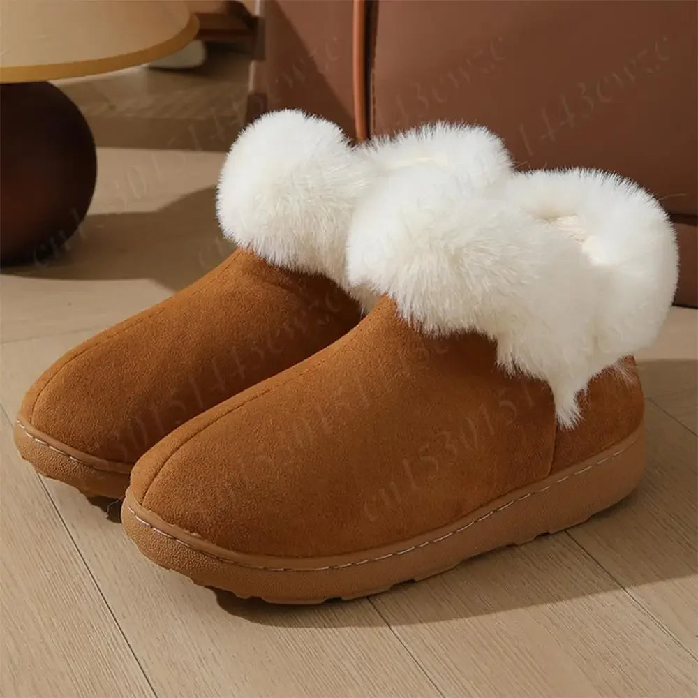 2024 New Women Snow Boots Casual Plush Warm Classic Thickened Cotton Shoes Classic Winter Thick-soled Women's Ankle Boots - Evallys.com