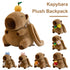 Cute Capybara Plush Backpack Funny Kawaii Doll Fur Bag Cartoon Capybara Shoulder Bag Soft Girl Small Backpack for Girls Children - Evallys.com
