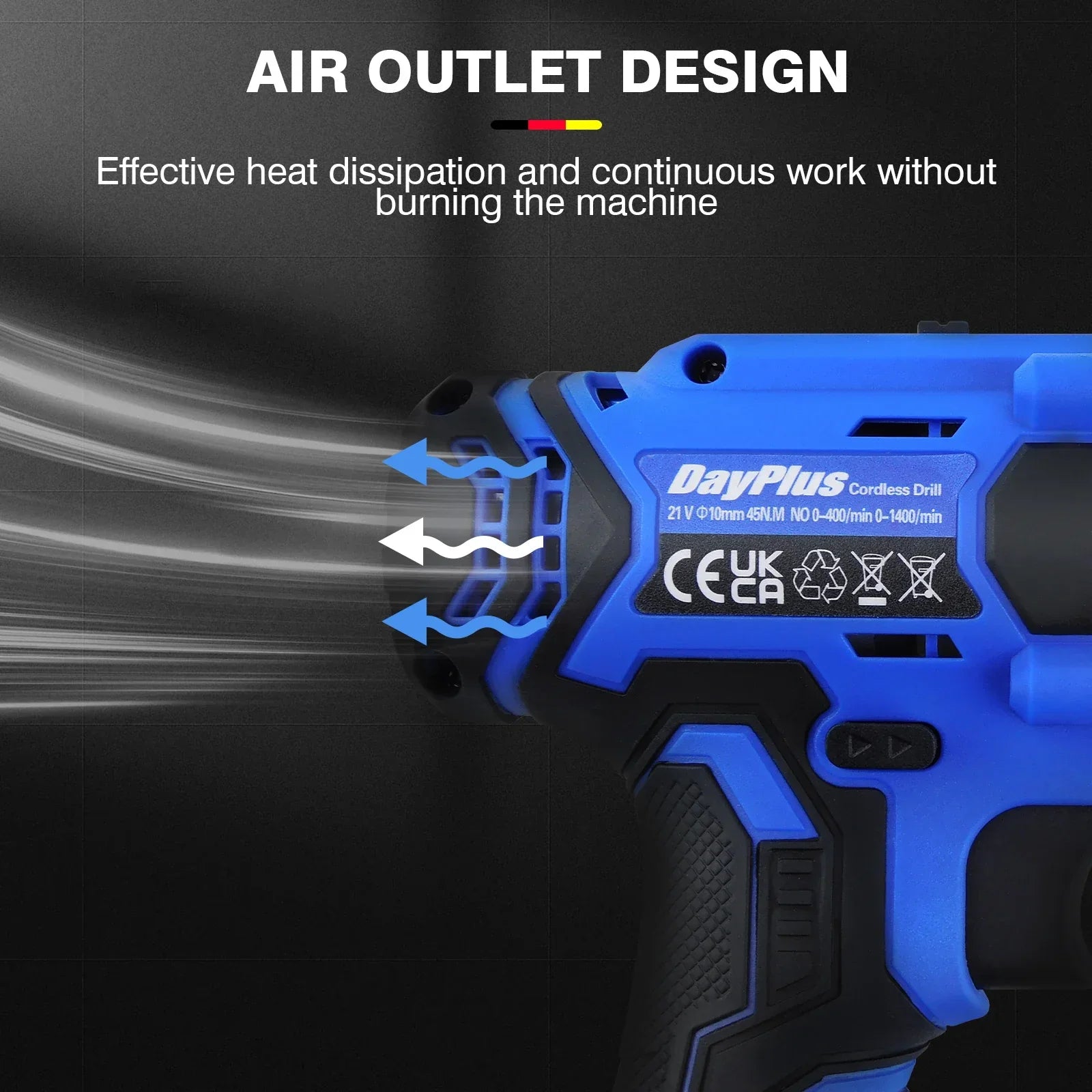 21V Cordless Power Drill,Handheld Screwdriver Drill Set with 25+1 Torque Setting,1.5AH Li-ion Battery&Fast Charger,2-Gear Drill - Evallys.com