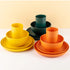 4/16Pcs Black Plastic Cutlery Set Reusable Plates Bowl Cups 4 Sets for Kitchen Outdoor Camping Party Dinnerware Dishes Set