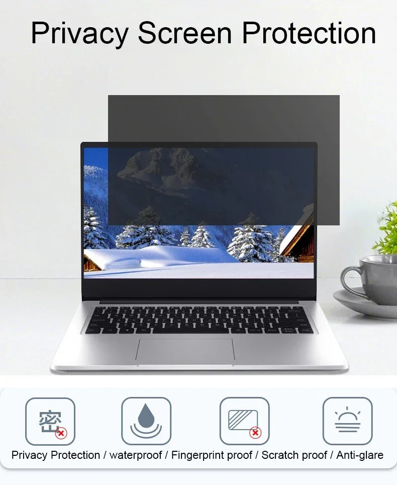 Universal Size Privacy Filter Screen Protector For Laptop 12.5 13 14 15.6 17 inch Notebook Computer Anti-spy Film Anti-peeping - Evallys.com