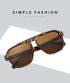 SORVINO Oversized Red Square Rivets Sunglasses Fashion Women Vintage Brand Designer Men Trendy Yellow Sun Glasses Shades UV400 - Evallys.com
