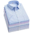 2022 Plus Size 8xL 7XL 6XL Men's Business Short Sleeve Fomal Shirts Man Striped Summer Work Dress Shirt Soft White - Evallys.com
