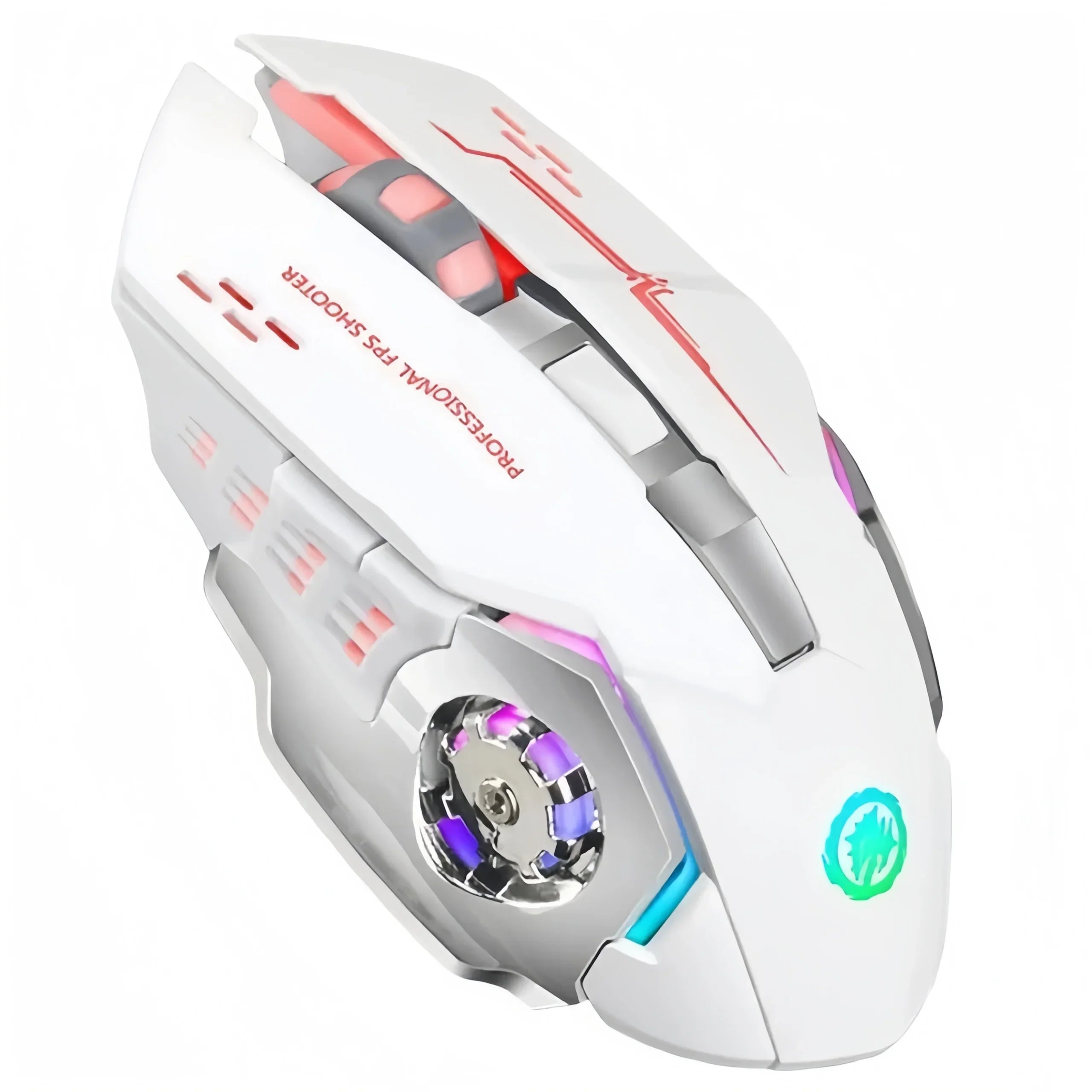 2.4G Wireless Mouse Bluetooth Mouse RGB Backlit Gaming Mouse Rechargeable Mice Silent Mouse 3600 DPI Mouse for Macbook Laptop - Evallys.com