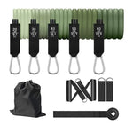 Workout Bands Set 11pcs Elastic Workout Bands Elastic Bands For Strength Training For Men And Women Workout Equipment - Evallys.com